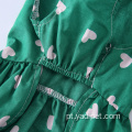 Roupas de filhote de cachorro para gato de verão verde